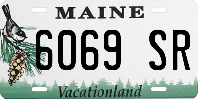 ME license plate 6069SR