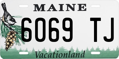 ME license plate 6069TJ