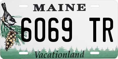 ME license plate 6069TR