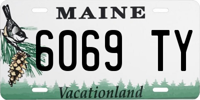 ME license plate 6069TY