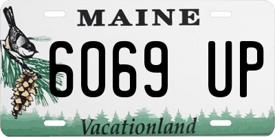 ME license plate 6069UP
