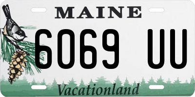 ME license plate 6069UU