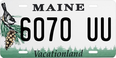 ME license plate 6070UU