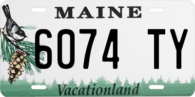 ME license plate 6074TY