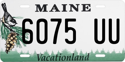 ME license plate 6075UU