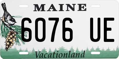 ME license plate 6076UE