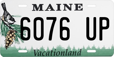 ME license plate 6076UP