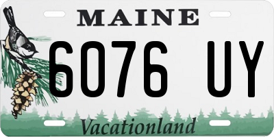 ME license plate 6076UY