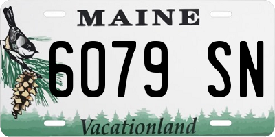 ME license plate 6079SN