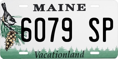 ME license plate 6079SP