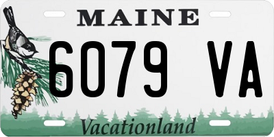 ME license plate 6079VA