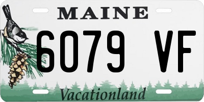 ME license plate 6079VF