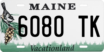 ME license plate 6080TK