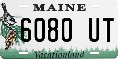 ME license plate 6080UT