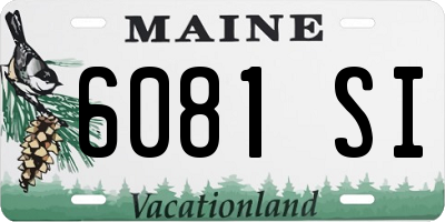 ME license plate 6081SI