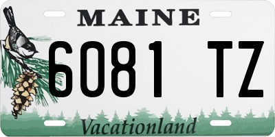 ME license plate 6081TZ