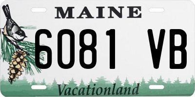 ME license plate 6081VB