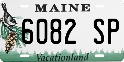 ME license plate 6082SP