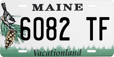 ME license plate 6082TF