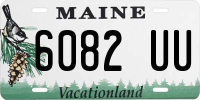 ME license plate 6082UU