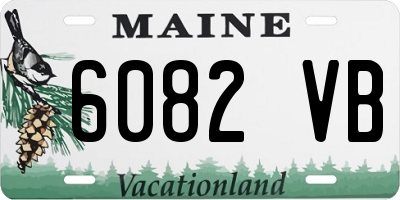 ME license plate 6082VB