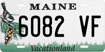 ME license plate 6082VF