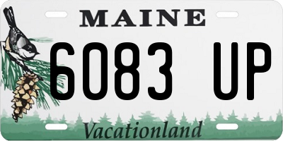 ME license plate 6083UP