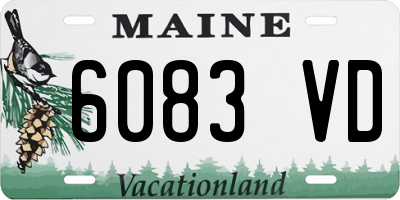 ME license plate 6083VD