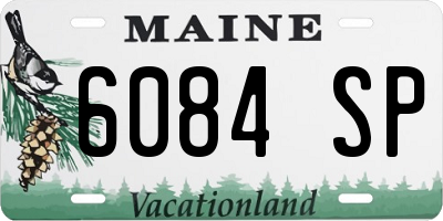 ME license plate 6084SP