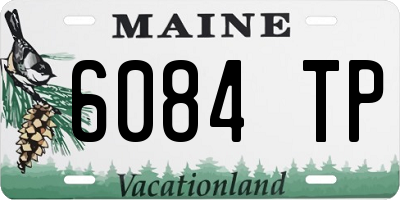 ME license plate 6084TP