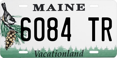 ME license plate 6084TR