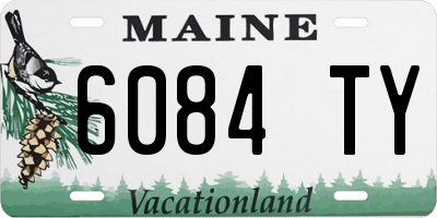 ME license plate 6084TY