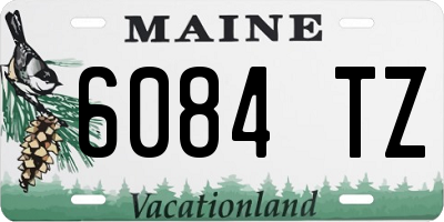 ME license plate 6084TZ