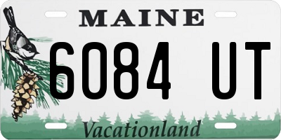 ME license plate 6084UT