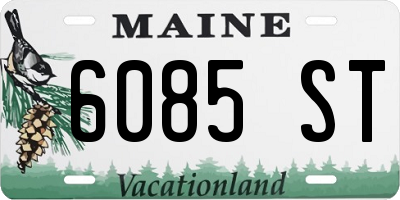 ME license plate 6085ST