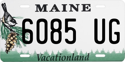 ME license plate 6085UG