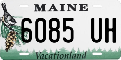 ME license plate 6085UH