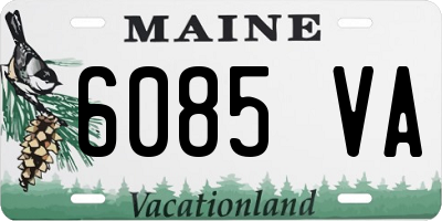 ME license plate 6085VA