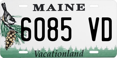 ME license plate 6085VD