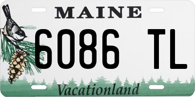 ME license plate 6086TL