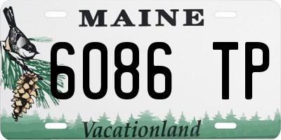 ME license plate 6086TP