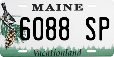 ME license plate 6088SP