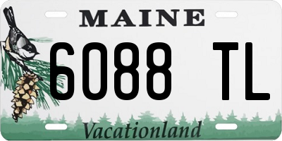 ME license plate 6088TL