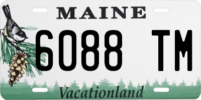 ME license plate 6088TM