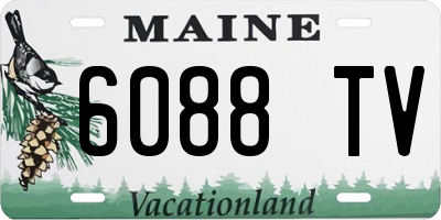 ME license plate 6088TV