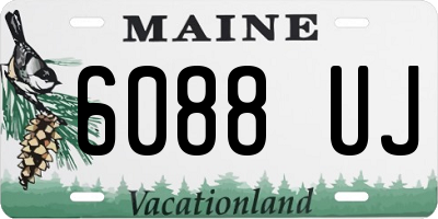 ME license plate 6088UJ