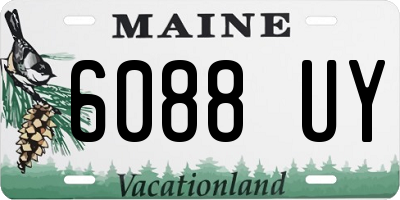 ME license plate 6088UY