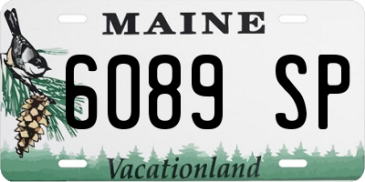 ME license plate 6089SP