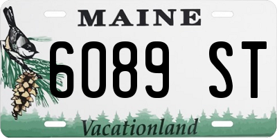 ME license plate 6089ST