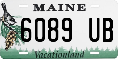 ME license plate 6089UB
